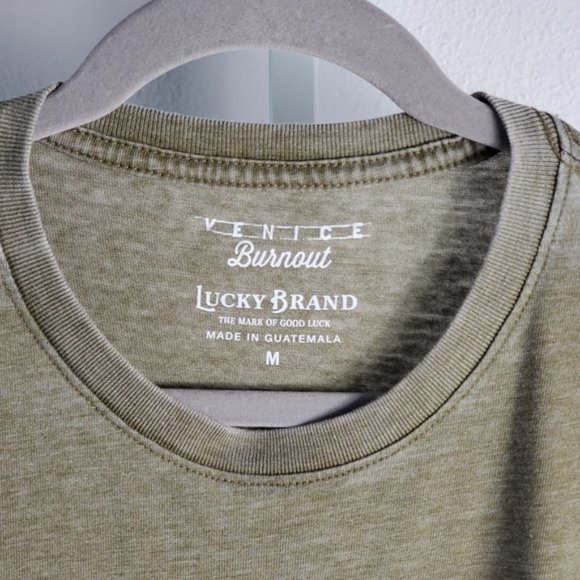 LUCKY BRAND venice burnout t-shirts Sz M NEW - Picture 5 of 6